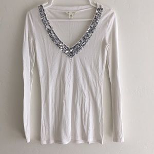Abercrombie Sequin Long Sleeve